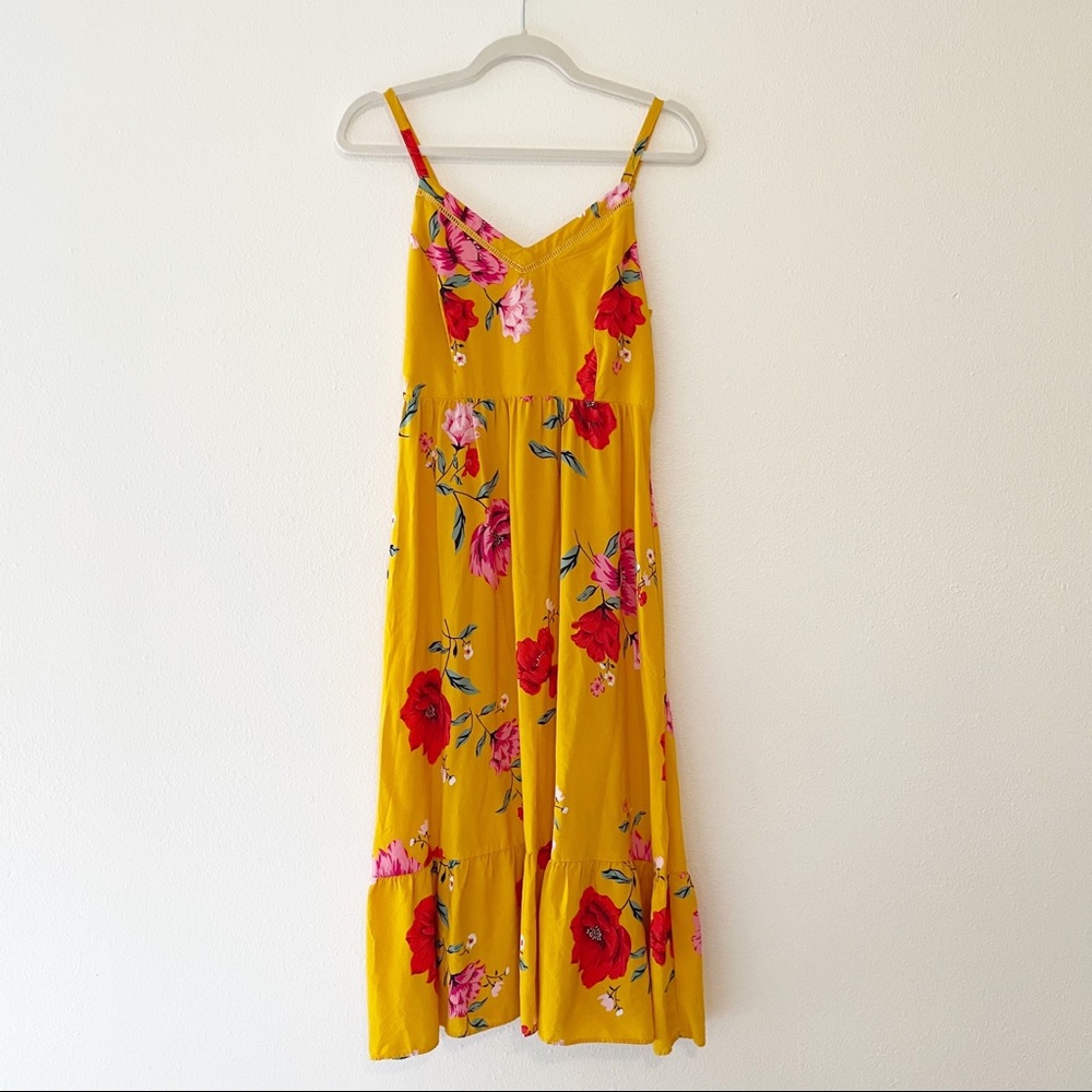 NWOT Yellow Floral Spring Dress